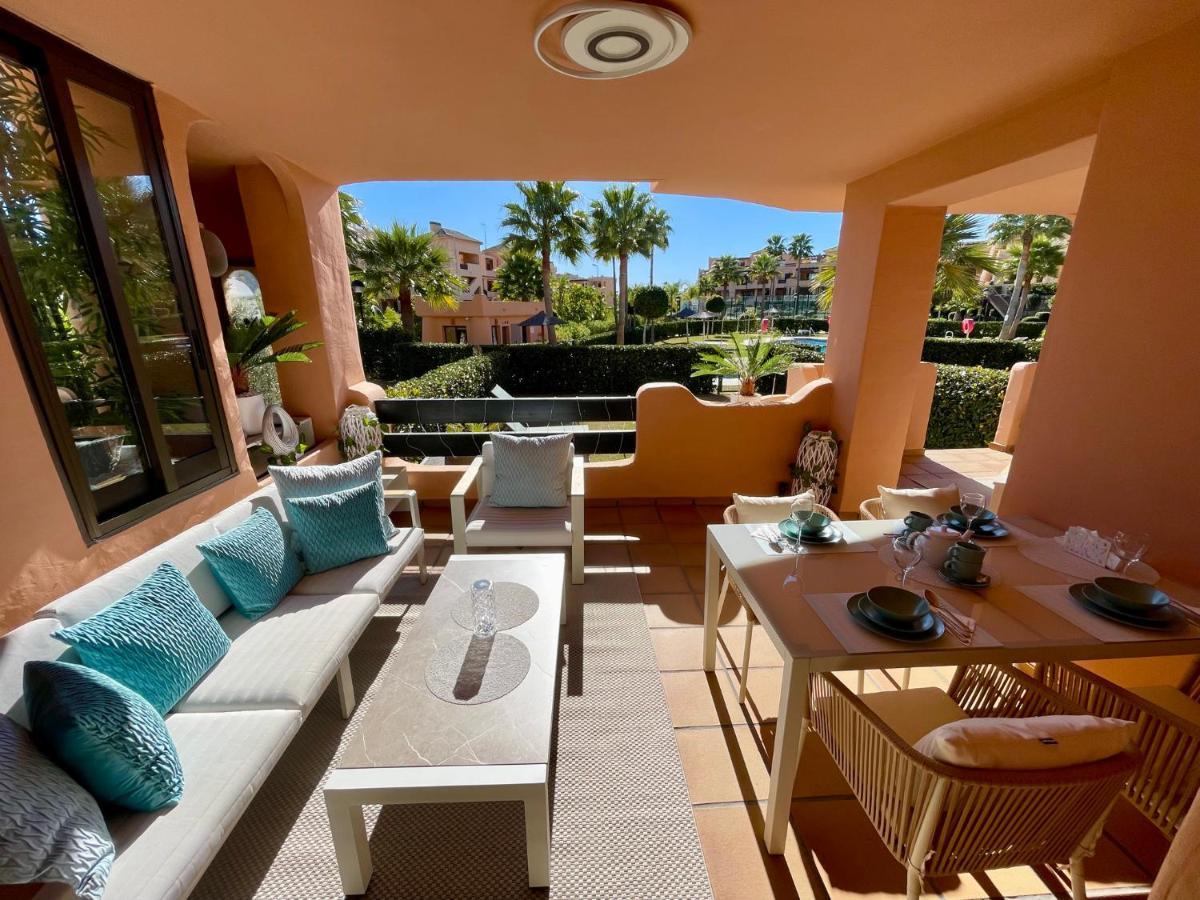 Casares Beach Golf Apartment With Private Garden Direct Pool Access Exterior photo