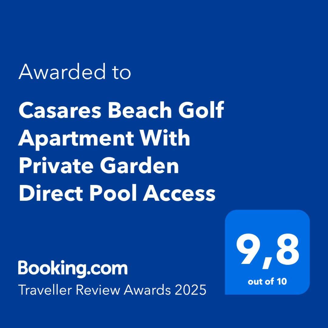 Casares Beach Golf Apartment With Private Garden Direct Pool Access Exterior photo